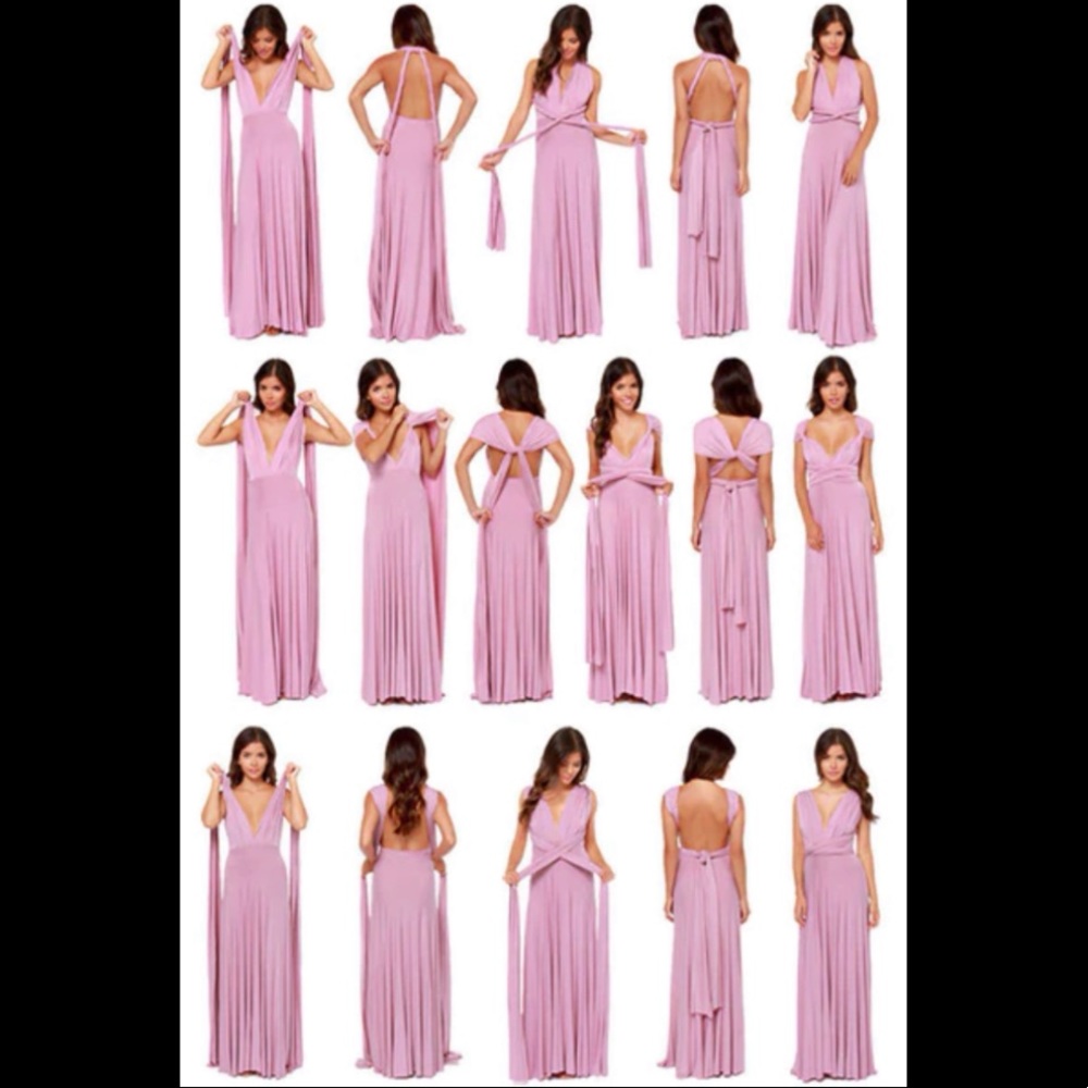 Peach Cream Infinity Dress - Picture 9 of 16